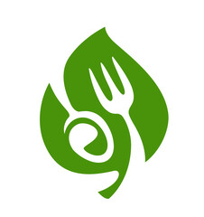 Vegan, vegetarian food icon. Bio, ecology, organic logo badge. Vector illustration design