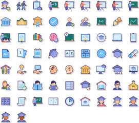 Set of Education Process icons