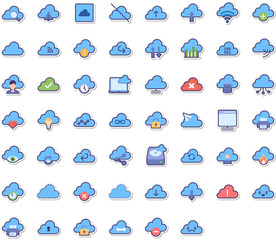 Set of Cloud Computing icons