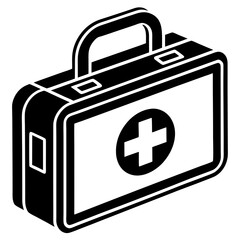 first aid kit isolated