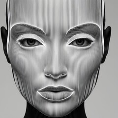 black and white portrait of a person