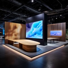 Modern Futuristic Exhibition Booth Design