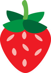 Obraz premium Illustration Of Ripe Strawberry