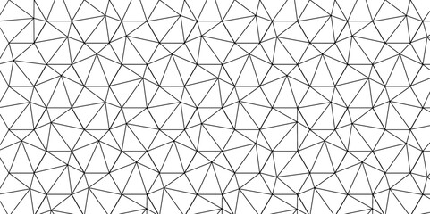 Abstract of simple gray line triangle pattern geometric background. Seamless geometric polygonal repeatable pattern swatch background, Trendy design vector background for web backdrop orpaper print.