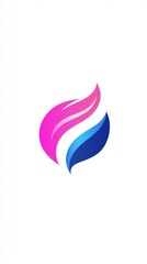 Colorful fusion of pink and blue flames representing creativity and passion in design