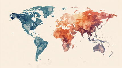 A visual representation of global inequality in wealth distribution.