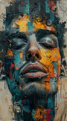 Abstract Portrait Painting: A Study in Expression