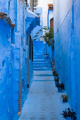 Streets of Chefchaouen, Morocco.