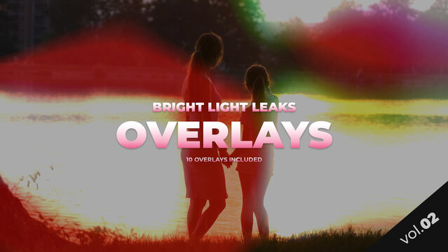 Bright Light Leaks Overlays / vol.02