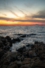 Sunset in Vir, Croatia.