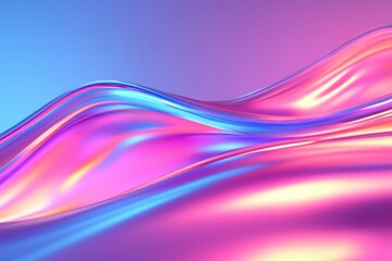 Fototapeta premium Futuristic Energy Flow, a vibrant neon wave in motion, showcasing dynamic colors and fluid movement, evoking a sense of innovation and energy.