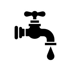 Water Faucet Icon vector