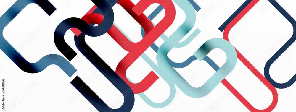 Poster Wave lines minimal abstract background