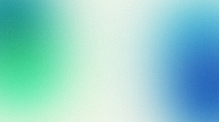 Retro smooth white blue green color pastel grainy wave gradient backdrop design, rough, grungy, glowing, shine, bright, noise texture gradient, website header, empty space