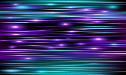 Blue purple glowing lines of movement and light.