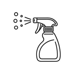 Spray bottle line icon vector illustration 