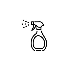 Spray bottle line icon vector illustration 