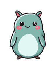 Cartoon cute animal in children's style