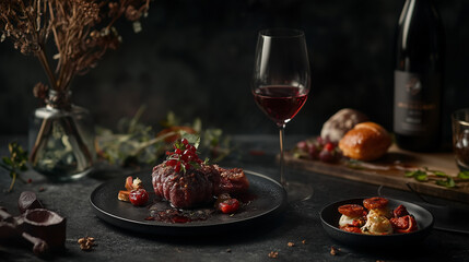 High-End Luxury Fine Dining: Exquisite Food Photography Showcasing Gourmet Dishes, Elegant Plating, and Sophisticated Culinary Art