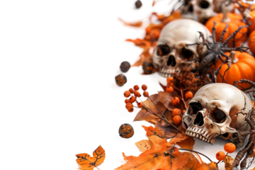 All Saints Day celebration concept background isolated on transparent background