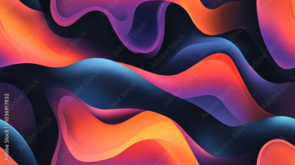 Aufkleber abstract illustration featuring a unique shape and a gradient color fill