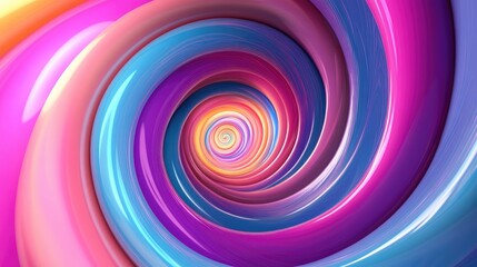 Obraz premium Vortex tunnel swirl background in 3D cartoon rendering circle hole 182