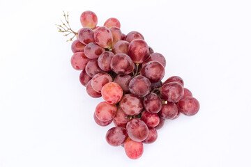 Fresh grapes on a white background. Bunch of grapes.