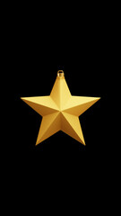 Obraz premium golden star on black