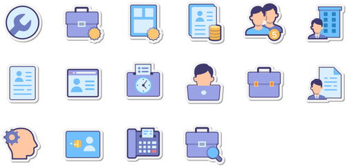 Fototapeta premium Set of Job icons