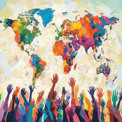 International Day for Tolerance. November 16. Holiday illustration.