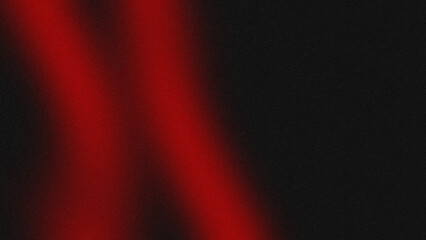Abstract background of red color flow on black fabric with rough texture