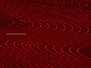 Abstract luxury curved lines overlapping dark red background. Premium award design template.