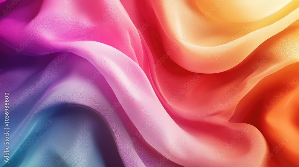 Poster multicolored 3d rendering of a computer generated background