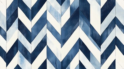 Seamless chevron ribbon pattern background