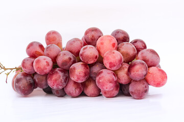 Fresh grapes on a white background. bunch of grapes.
