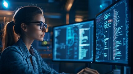 A worker using advanced technology to streamline tasks, boosting their productivity