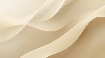 .Abstract beige fabric waves with smooth, flowing curves