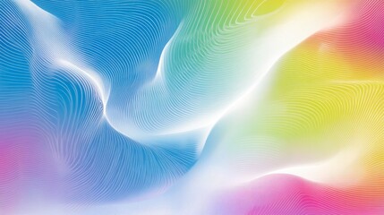 Fototapeta premium Colorful Abstract Waves with Soft Lines