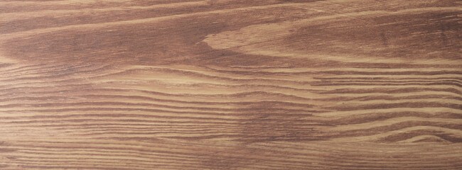 Texture of walnut wood surface, closeup. Banner design