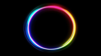 Obraz premium Vibrant Circular Light with Colorful Glow Effect