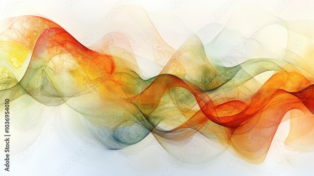 Poster colorful abstract wave pattern design background