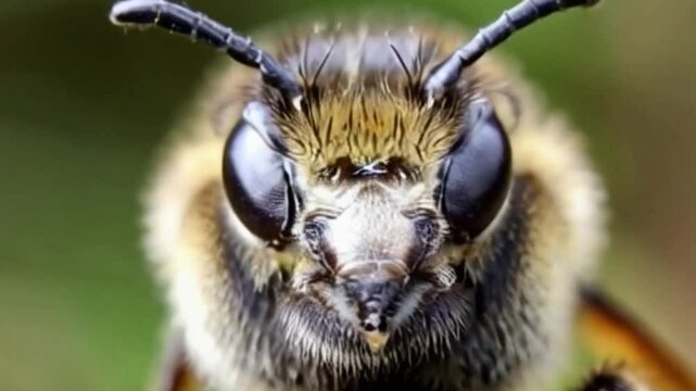 Honey bees look for honey in flowers and in their nests