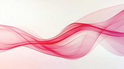 Naklejka premium Artistic Flow of Pink Waves on Light Background