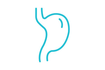 Obraz premium Stomach icon. line icon style. icon related to medical. health elements vector illustration