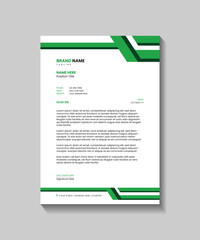 Company modern letter head design