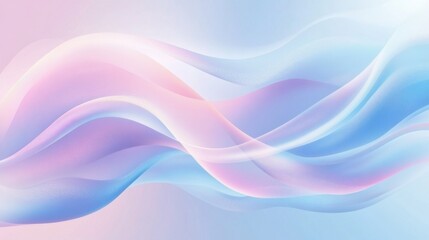 Soft Flowing Pastel Waves for Background Design