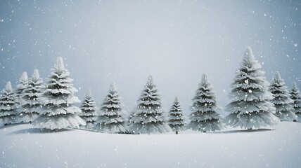 Obraz premium winter landscape with forest