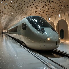 Fototapeta premium A futuristic train