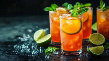 Fototapeta premium Alcoholic beverage cocktails