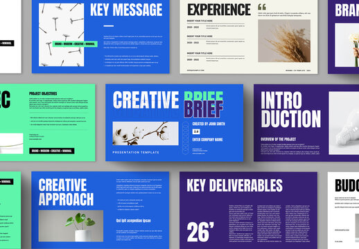 Creative Brief Presentation Layout